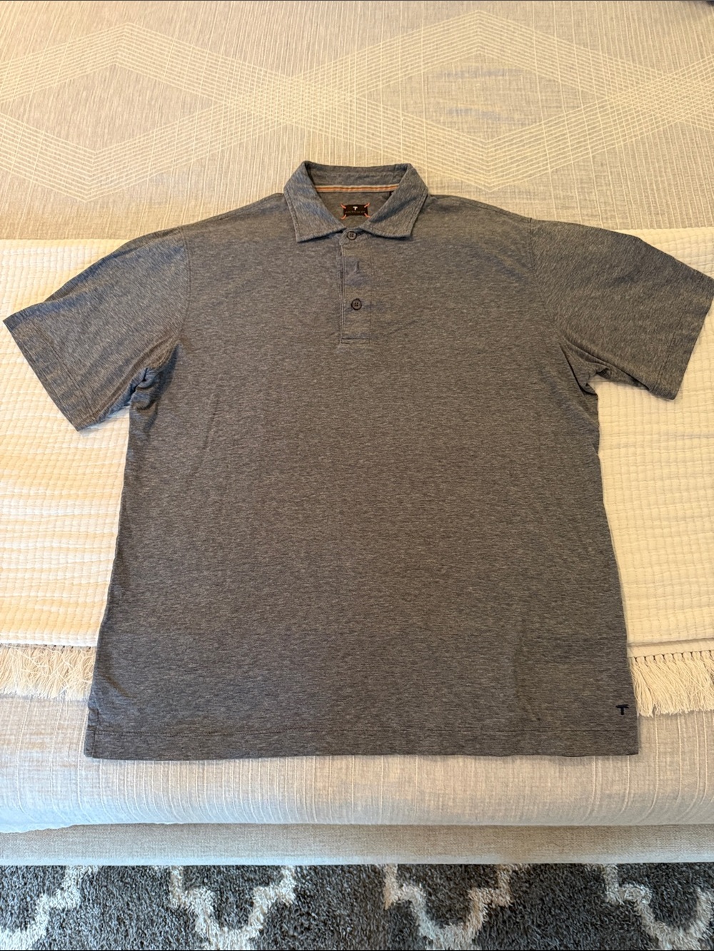 Left Coast Tee XL Men's Gray Polo Shirt - Casual Comfort
